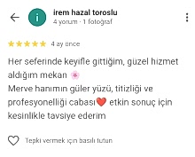 Etkin sonuç için kesinlikle tavsiye ederim.